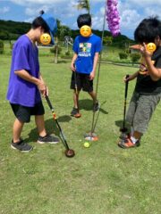 ＼大里城址公園でグラウンドゴルフに挑戦！／